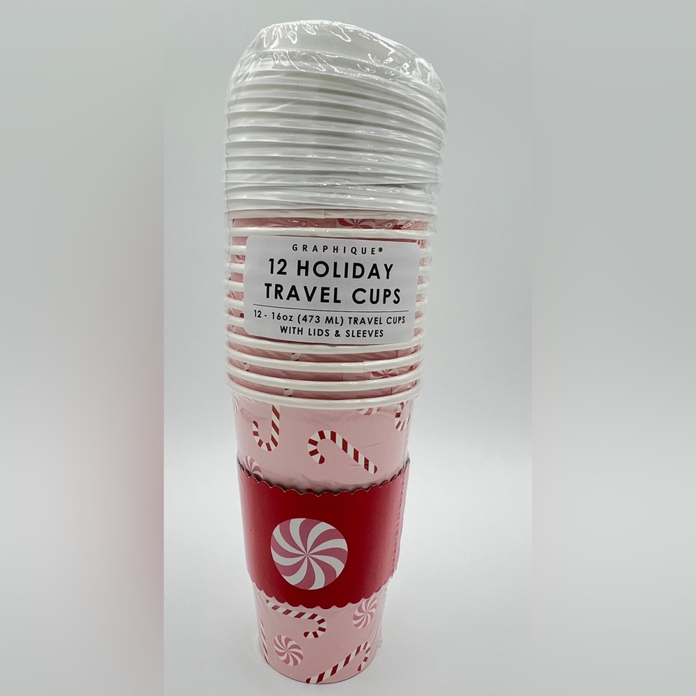 12 Holiday Travel Cup Set Candy